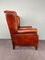 Large Tough-Lived Sheep Leather Armchair in Cognac Leather 4