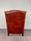 Large Tough-Lived Sheep Leather Armchair in Cognac Leather 3