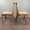 Vintage Wooden Dining Chairs, 1960s, Set of 4, Image 3