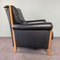 Art Deco Stil Sessel aus Holz & Leder 5