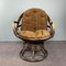 Vintage Manou Rattan Swivel Chair, 1970s 2