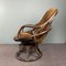 Vintage Manou Rattan Swivel Chair, 1970s 3