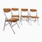 Vintage Folding Dining Chairs, Set of 4, Image 1