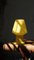 Lámpara de mesa amarilla de Vetri Murano, años 70, Imagen 2