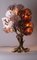 Brass & Amethyst Tree Table Lamp by Henri Fernandez, Image 2