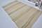 Beige Striped Handmade Kilim Rug 4