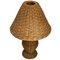 Rattan Korbgeflecht Tischlampe, Niederländisch, 1970er 5