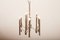 Lampadario Orbit a 9 luci in metallo cromato con pannelli laterali in bachelite color crema di Gaetano Sciolari, anni '60 o '70, Immagine 1