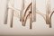 Lampadario Orbit a 9 luci in metallo cromato con pannelli laterali in bachelite color crema di Gaetano Sciolari, anni '60 o '70, Immagine 5