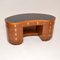 Vintage Art Deco Walnut Kidney Desk by Laszlo Hoenig 2