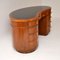 Vintage Art Deco Walnut Kidney Desk by Laszlo Hoenig 10