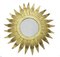 Lampada da soffitto o applique Mid-Century Sunburst in vetro e metallo dorato, Spagna, anni '60, Immagine 1