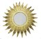 Mid-Century Spanish Sunburst Ceiling Light or Wall Sconce in Glass & Gilt Metal, 1960s 1