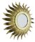 Lampada da soffitto o applique Mid-Century Sunburst in vetro e metallo dorato, Spagna, anni '60, Immagine 3