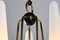 Five-Light Ceiling Lamp in Glass & Brass attributed to Stilnovo, 1950s 8