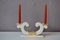 Art Deco White Candleholder by Blanche Letalle for Saint Clément 2