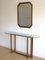 Modernist Brass & Glass Console Table & Mirror. 1970s, Set of 2 17