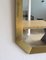 Modernist Brass & Glass Console Table & Mirror. 1970s, Set of 2 24