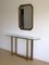 Modernist Brass & Glass Console Table & Mirror. 1970s, Set of 2 23