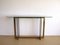 Modernist Brass & Glass Console Table & Mirror. 1970s, Set of 2 10