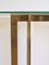 Modernist Brass & Glass Console Table & Mirror. 1970s, Set of 2 5