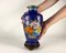 Vintage Cloisonne Vase Chinesische Emaillierte Vase mit Vergoldetem Rand 8