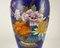 Vintage Cloisonne Vase Chinese Enameled Vase with Gilt Rim, Image 6