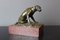 Figura de perro de caza de bronce, siglo XIX, Imagen 1