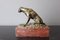 Figura de perro de caza de bronce, siglo XIX, Imagen 3