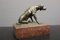 Figura de perro de caza de bronce, siglo XIX, Imagen 12