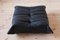 Black Leather Togo Living Room Set by Michel Ducaroy for Ligne Roset, Set of 5 5