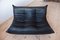 Black Leather Togo Living Room Set by Michel Ducaroy for Ligne Roset, Set of 5 3