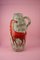 Large Fat Lava Floor Vase with Red Horse from Scheurich West Germany, 1960 1