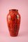 Große rote Mid-Century Vase, 1960er 1