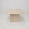 Italian Travertine Coffee Table, 1980s 1