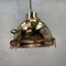 Japanese Industrial Brass, Copper & Glass Dome Pendant Light, 1968 12