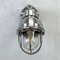 Italian Cast Aluminum Flameproof Cantilever Wall Sconce with Cage & Glass, 1985 5