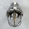 Italian Cast Aluminum Flameproof Cantilever Wall Sconce with Cage & Glass, 1985 4