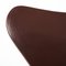 Chaises Butterfly 7 Series 3107 Empilables Marron par Arne Jacobsen pour Fritz Hansen, Set de 5 5