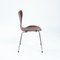 Brown Stackable Butterfly 7 Series 3107 Chairs by Arne Jacobsen for Fritz Hansen, Set of 5 17