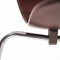 Chaises Butterfly 7 Series 3107 Empilables Marron par Arne Jacobsen pour Fritz Hansen, Set de 5 9