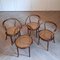 Bentwood & Rattan No. 209 Armchairs from Ligna, 1970s, Set of 4 4