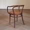 Bentwood & Rattan No. 209 Armchairs from Ligna, 1970s, Set of 4 8