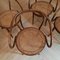 Bentwood & Rattan No. 209 Armchairs from Ligna, 1970s, Set of 4 5