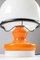 Orange and White Glass Table Lamp with Double Lighting 5