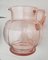 Art Deco Rosaline Glass Pitcher, 1920s, Image 1