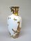White Gold Porcelain Serenade Floor Vase from Ak Emperor, W. Germany, 1970s 3