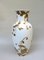 White Gold Porcelain Serenade Floor Vase from Ak Emperor, W. Germany, 1970s 4