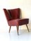 Vintage Red Lounge Chair 11