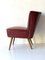 Vintage Red Lounge Chair, Image 4